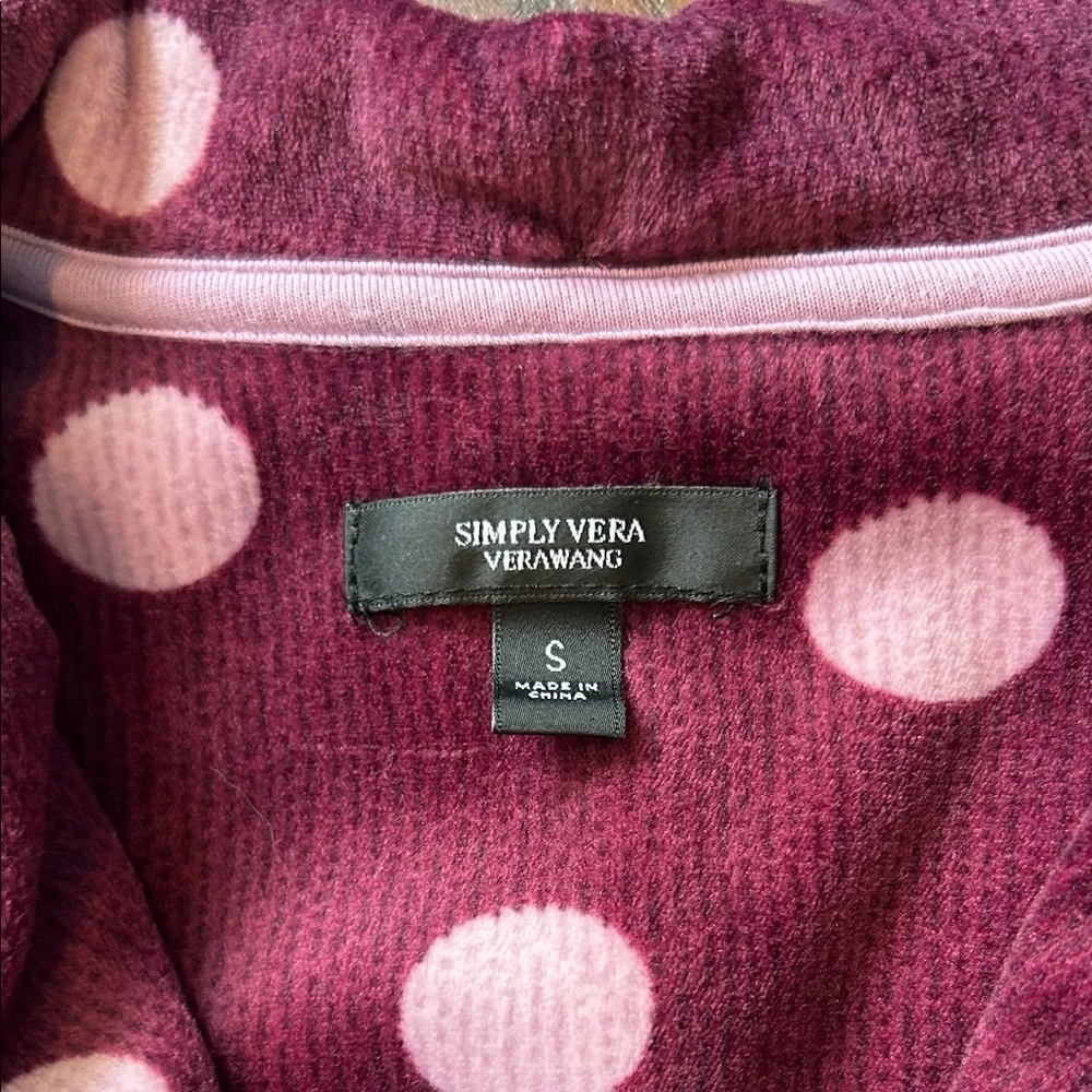 Simply Vera Vera Wang Pajama Set - Burgundy and Pink
